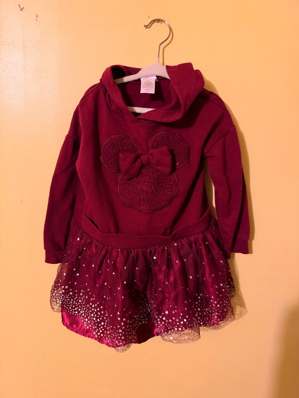 Disney Minnie Mouse Girls' Hooded Tulle Dress